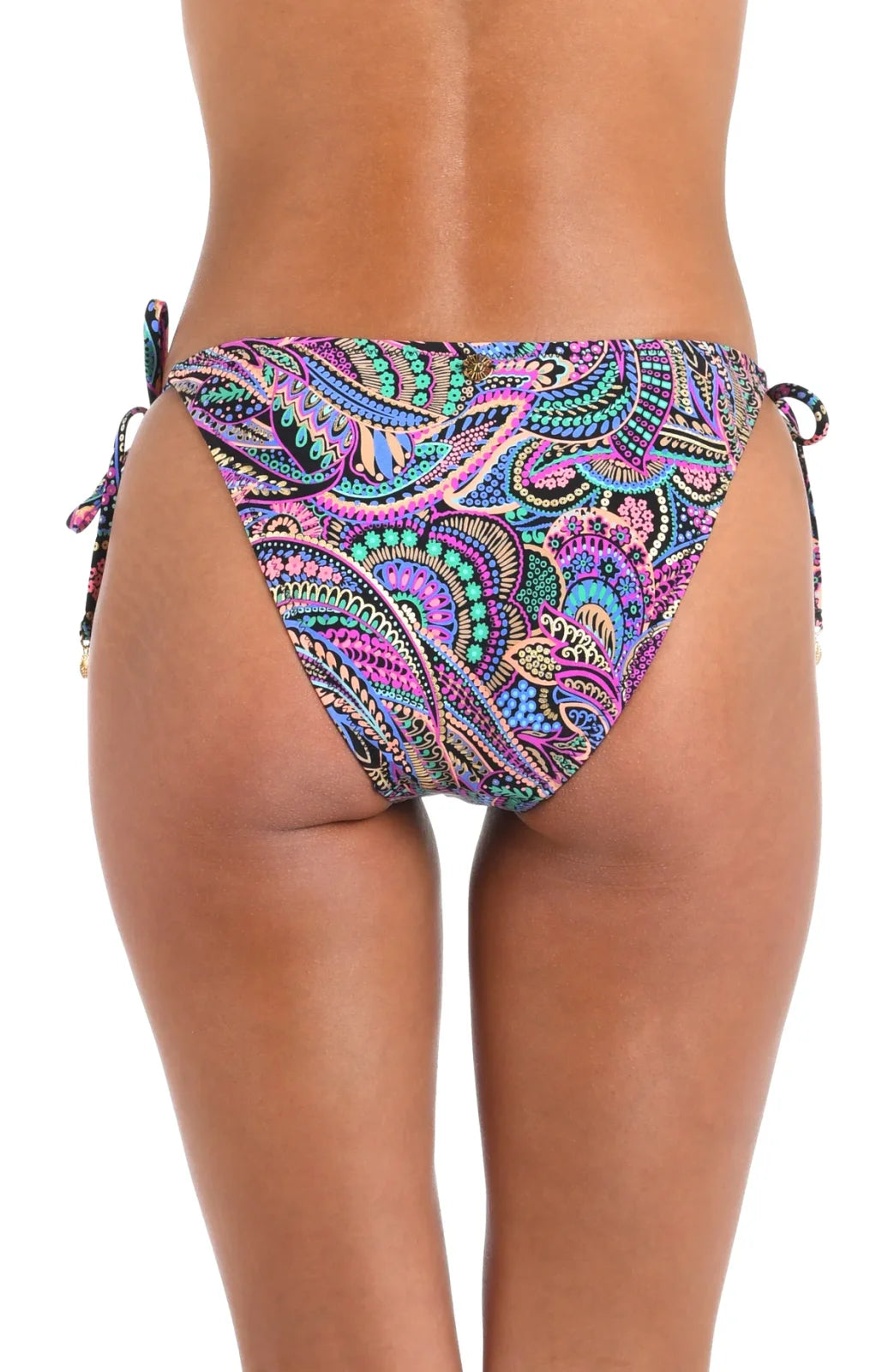 Colorful Sunshine 79 Disco Dream Side Tie Hipster Bottom, perfect for coastal boutique clothing and beach vacations.