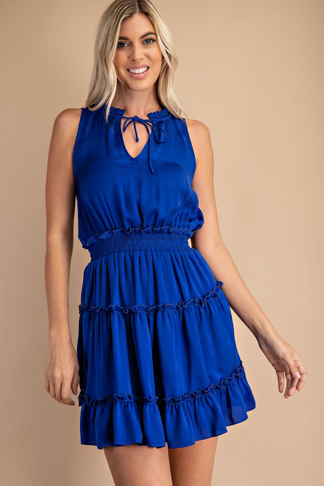 WOW! ROYAL RUFFLE DRESS WITH SMOCKED WAIST – Raggdoll Boutique