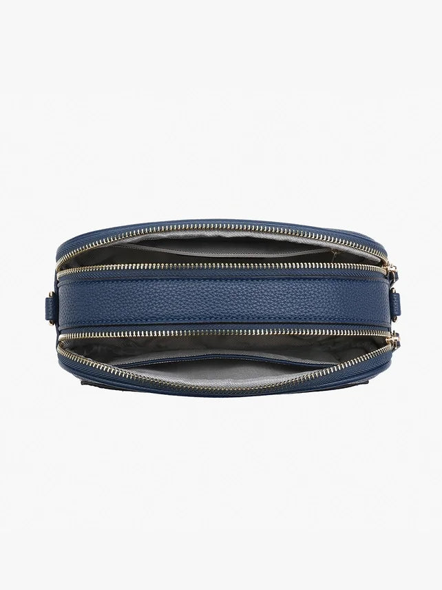Sky Dual Zip Crossbody w/ Slip Pocket-Parchment