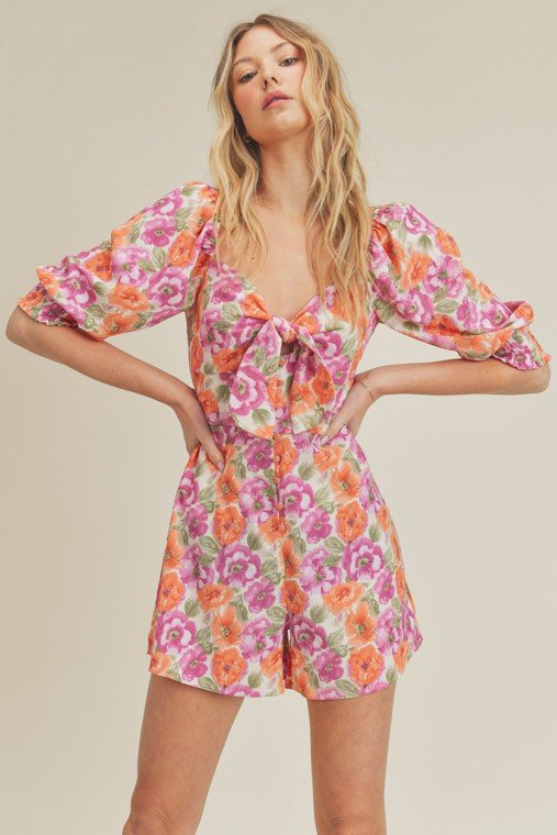 BLOSSOMS ABOUND ROMPER from Raggdoll Boutique featuring floral design, perfect for summer outfits Texas.