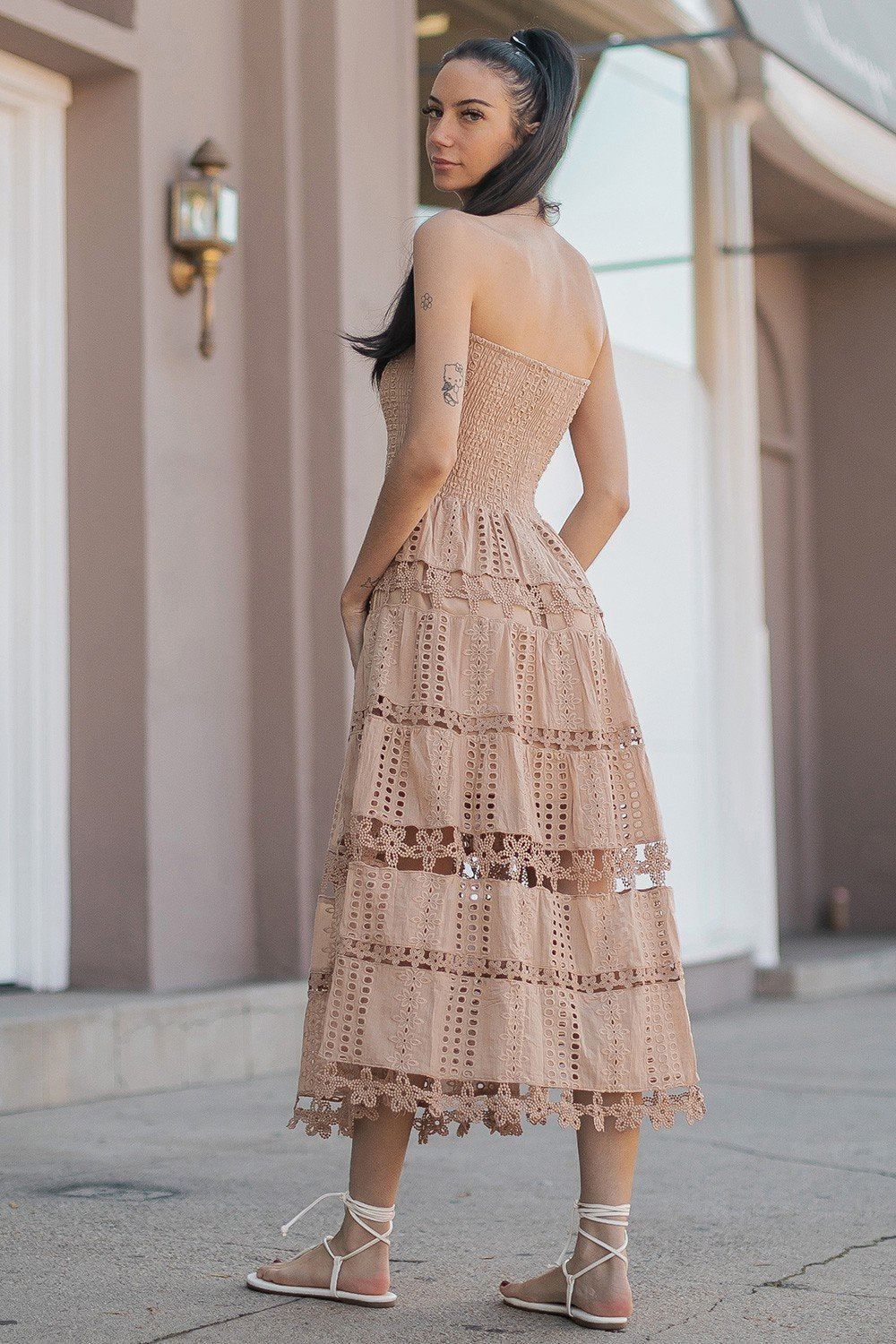 CAUGHT MY EYELET DRESS from Raggdoll Boutique, perfect for summer outfits Texas and coastal fashion.