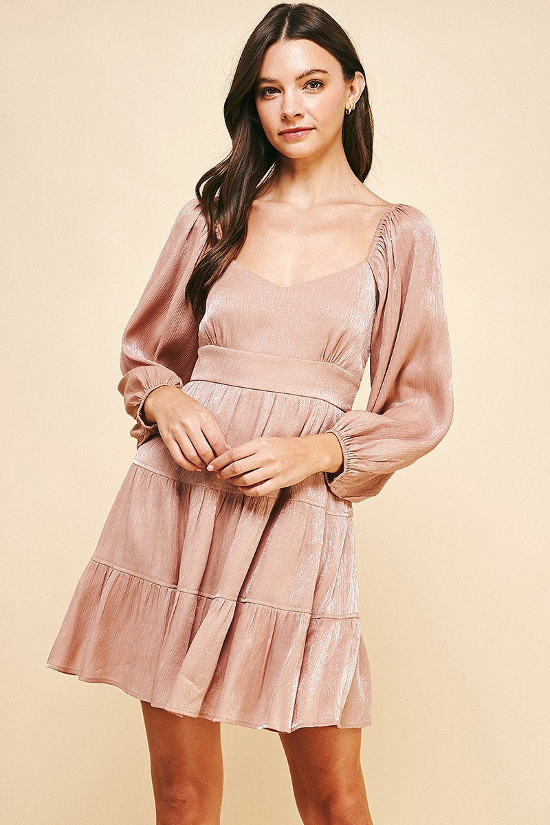 SLIGHT SHIMMER DRESS from Raggdoll Boutique, perfect for summer outfits in Texas and trendy coastal style.