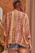 Back view of MULTI WITH TURQUOISE SAVANNA JANE TOP perfect for trendy coastal style from Raggdoll Boutique.