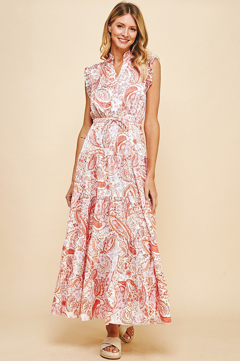 MIMOSA TIME MIDI DRESS from Raggdoll Boutique, perfect for summer outfits Texas and coastal fashion.