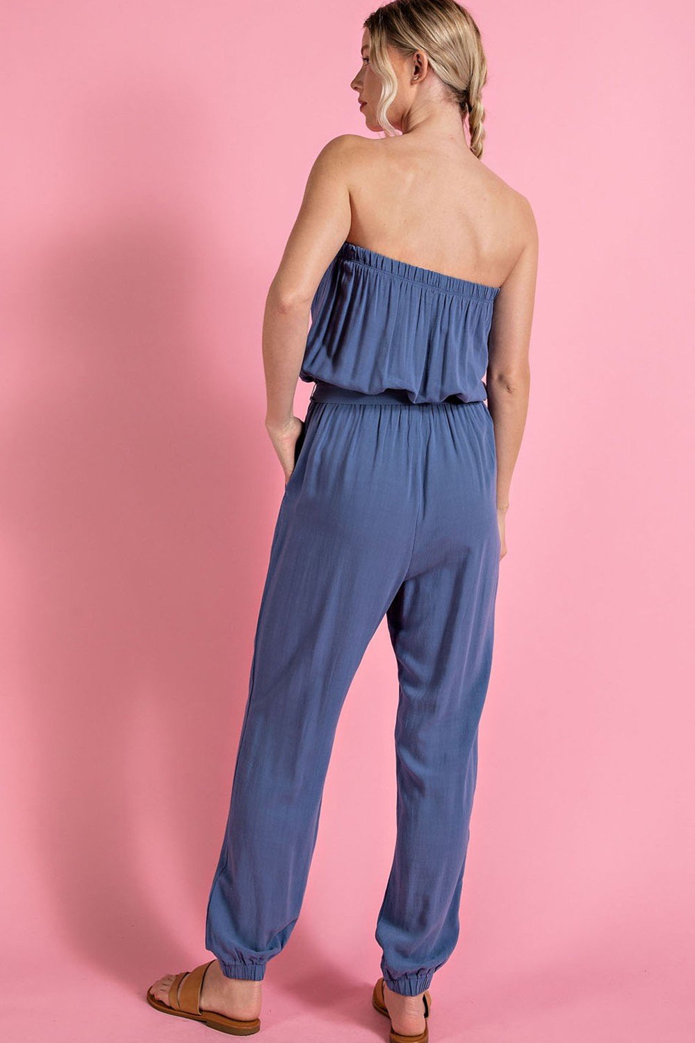 DENIM JUMPSUIT from Raggdoll Boutique, trendy coastal style for summer outfits in Port Aransas.