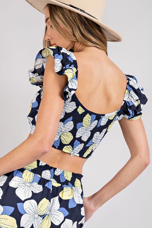 FLIRTY IN FLORALS 2 PIECE TOP AND SKIRT from Raggdoll Boutique showcasing trendy coastal style and summer outfits.