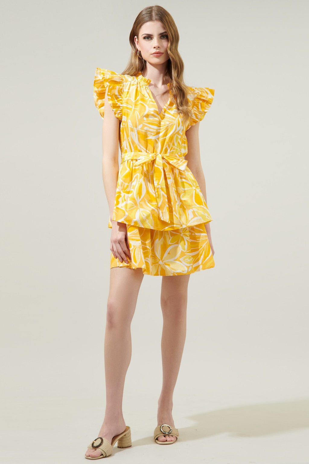 WALKING ON SUSNSHINE DRESS from Raggdoll Boutique, trendy coastal style for women's clothing in Port Aransas.