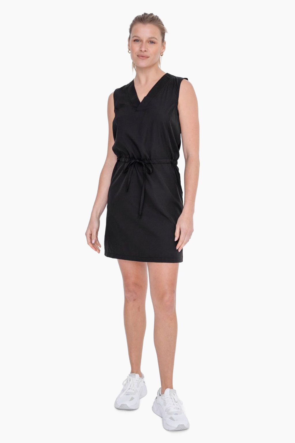 BLACK ATHLETIC DRESS-YES! from Raggdoll Boutique, perfect for summer outfits Texas and trendy coastal style.