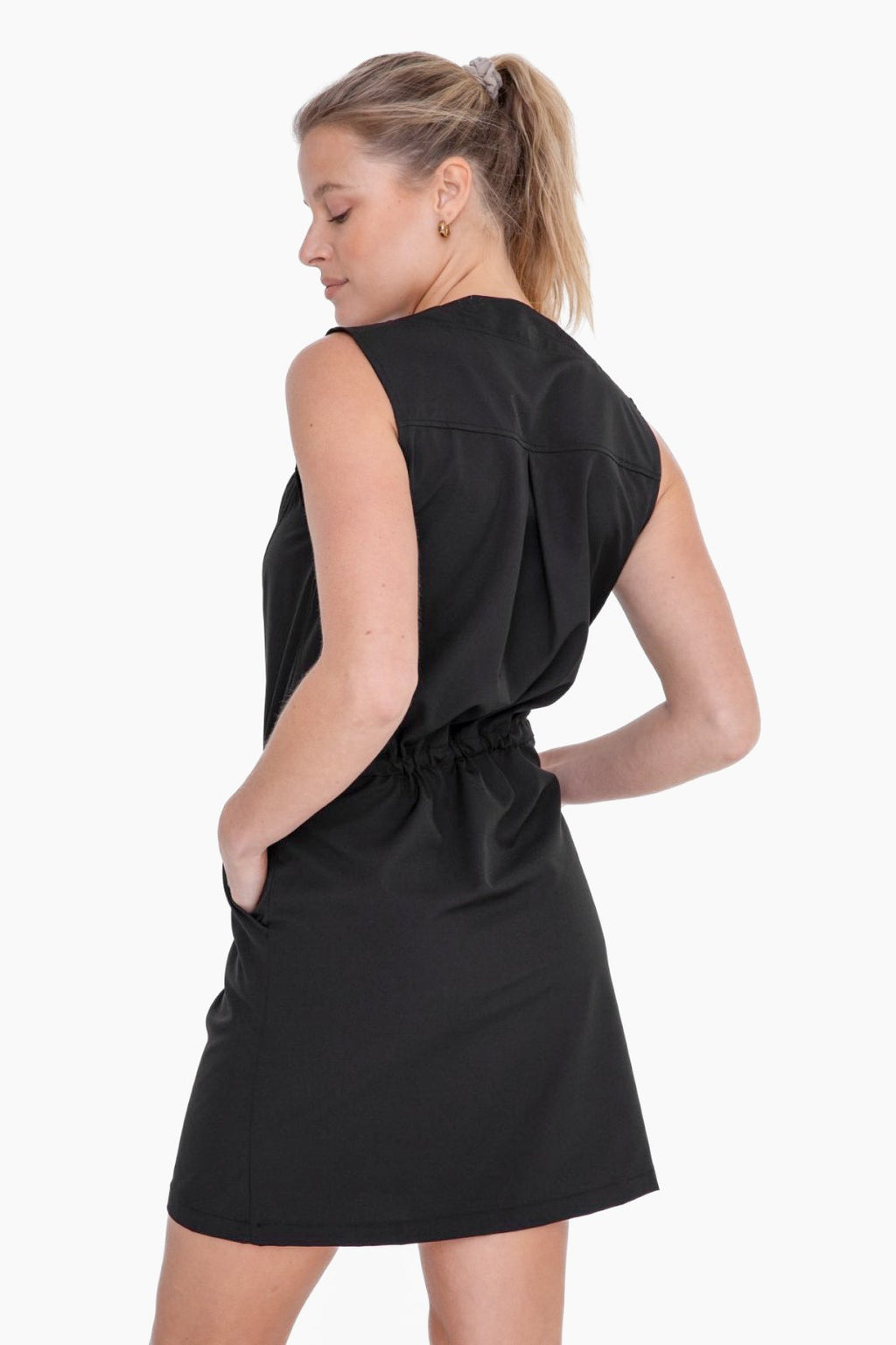 Black Athletic Dress-Yes! from Raggdoll Boutique, stylish and trendy coastal fashion for summer outfits Texas.