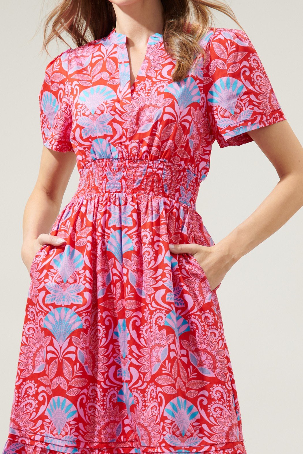 PRETTY AS A PICTURE dress from Raggdoll Boutique, featuring vibrant floral patterns and lightweight cotton fabric.
