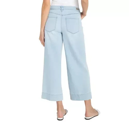 Liverpool Wide Leg with Embroidered Flowers