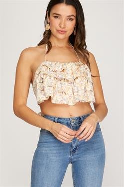 RUFFLED TUBE TOP from Raggdoll Boutique, perfect for summer outfits in Port Aransas and trendy coastal fashion.