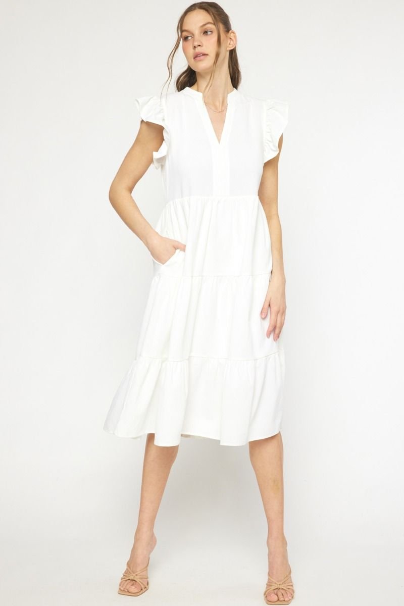 WHITE IS RIGHT DRESS from Raggdoll Boutique, perfect for summer outfits in Port Aransas featuring trendy coastal style.