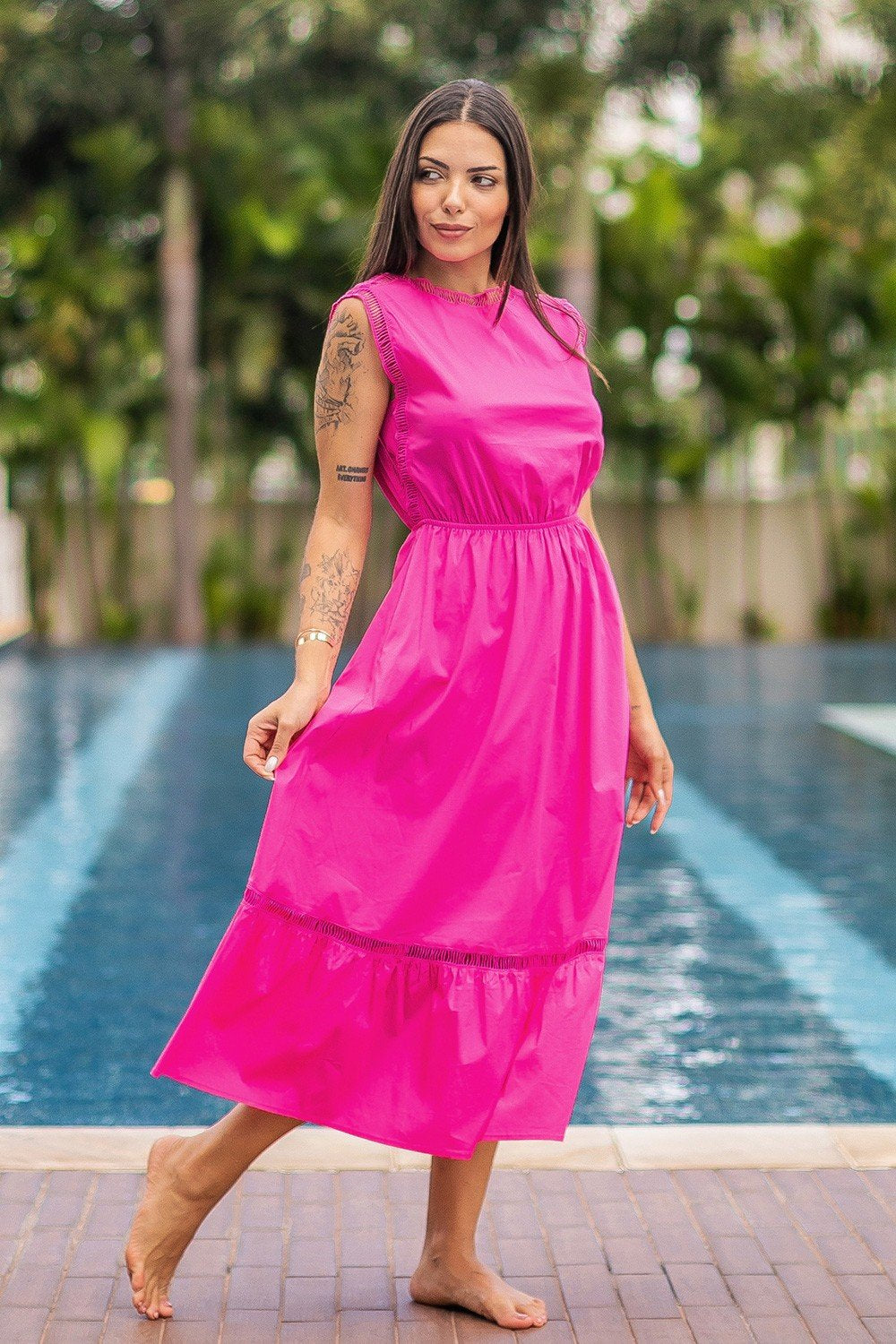 LOVE PINK DRESS from Raggdoll Boutique, perfect for coastal fashion in Port Aransas, ideal summer outfit.