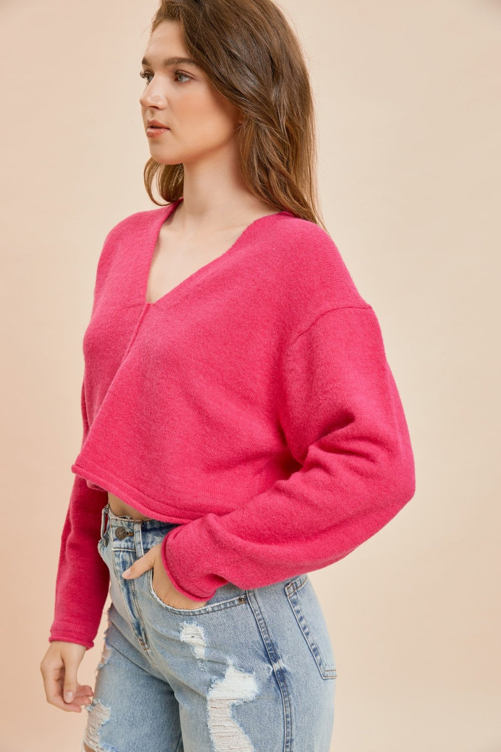 POPP'IN PINK PULLOVER from Raggdoll Boutique, perfect for trendy coastal style and summer outfits Texas.