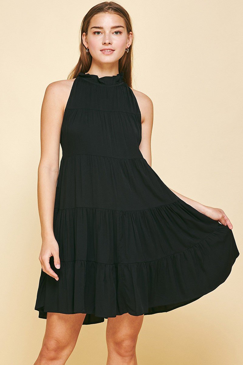 Becky Dress with back bow detail, perfect for coastal boutique clothing and tropical vacation dresses in Port Aransas.