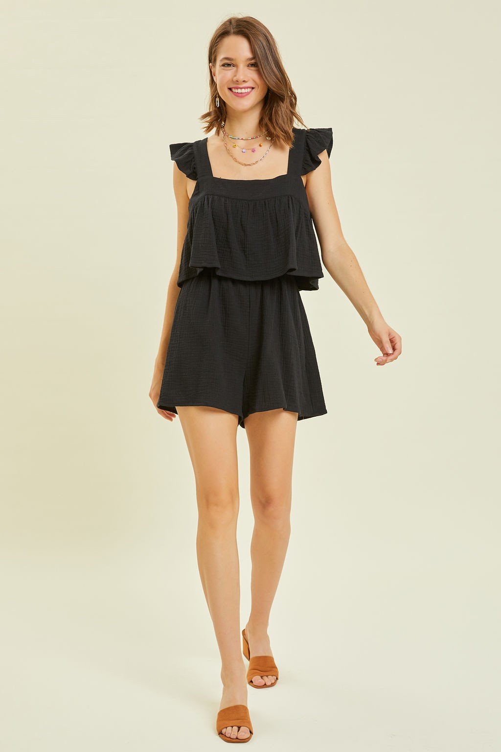 Coco Romper from Raggdoll Boutique, perfect for trendy coastal style and summer outfits Texas.