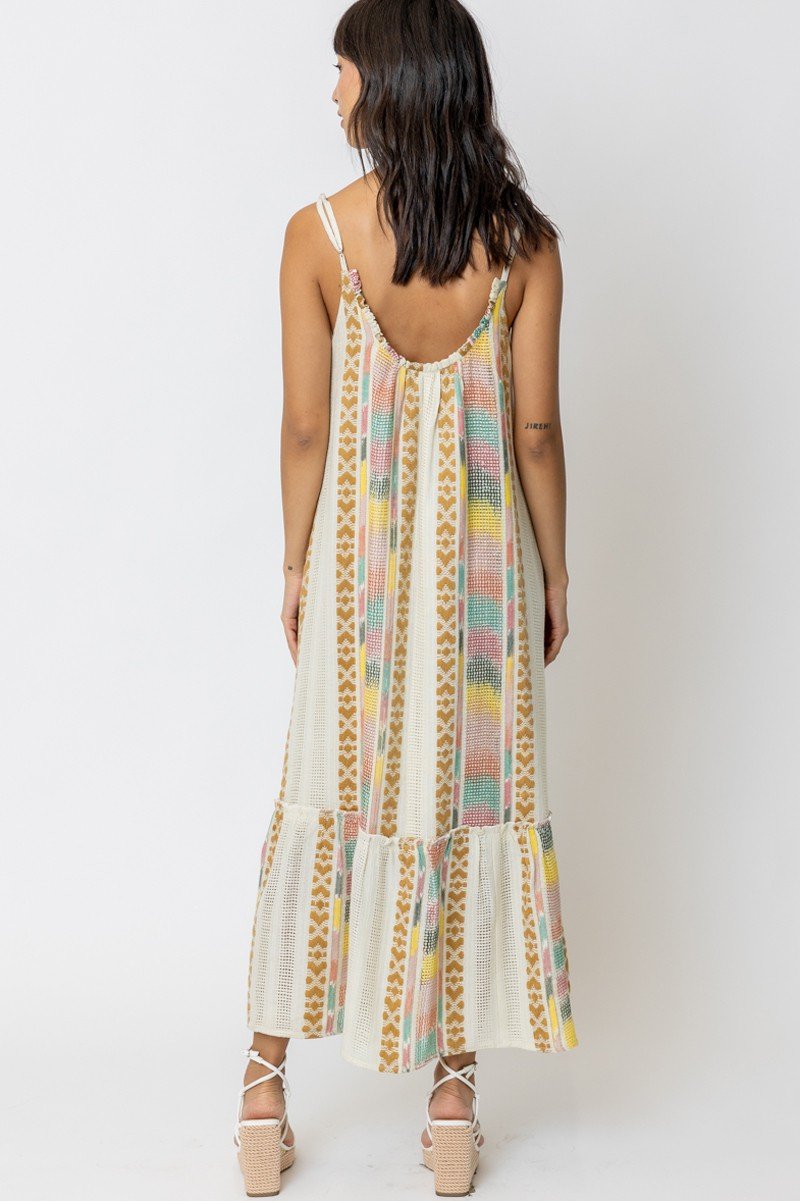 Emmy Dress from Raggdoll Boutique featuring colorful embroidery and trendy coastal style, perfect for summer outfits Texas.