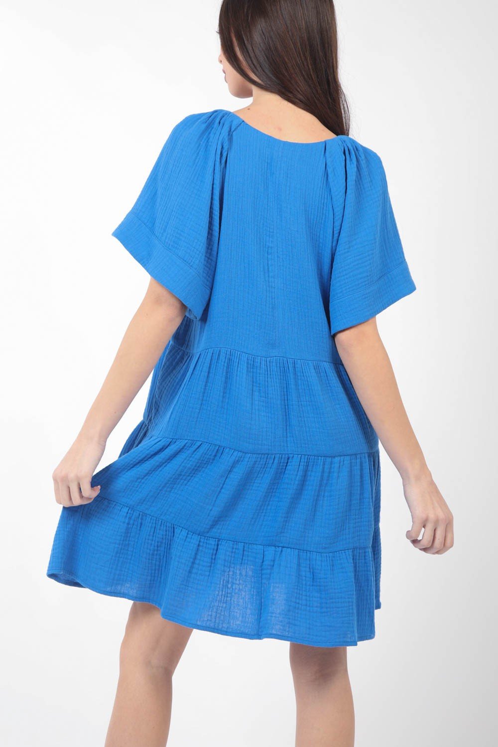 Plus Blue Dress from Raggdoll Boutique, perfect for summer outfits Texas and trendy coastal style.