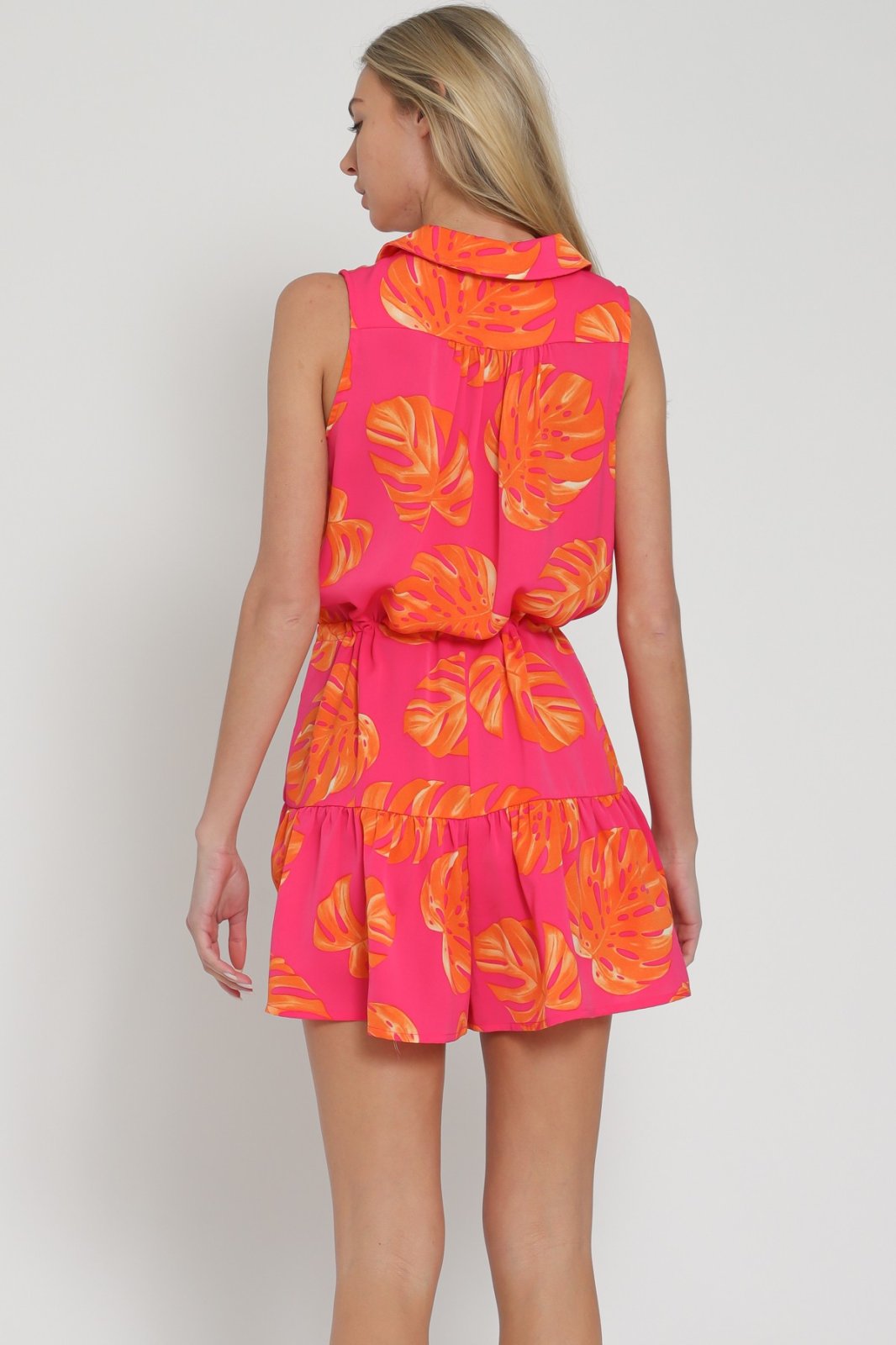 TROPICAL PUNCH FUCHSIA/MULTI ROMPER from Raggdoll Boutique, vibrant summer outfit in trendy coastal style.