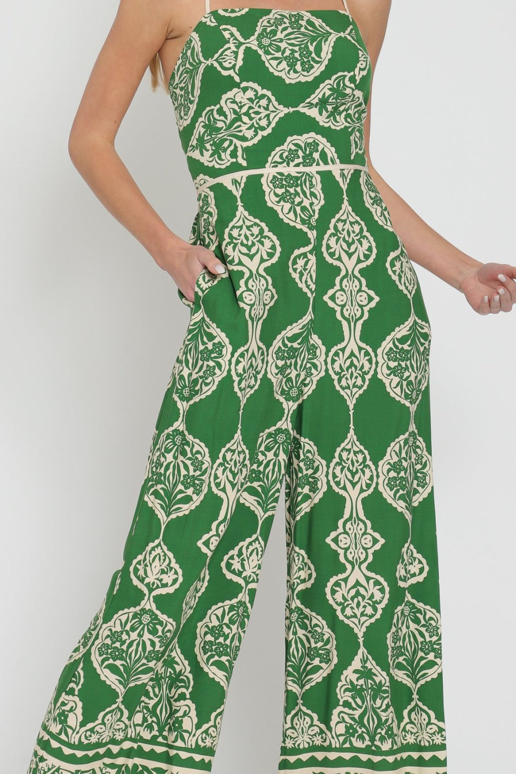 Kelly Jumpsuit from Raggdoll Boutique, a trendy coastal style for summer outfits Texas.