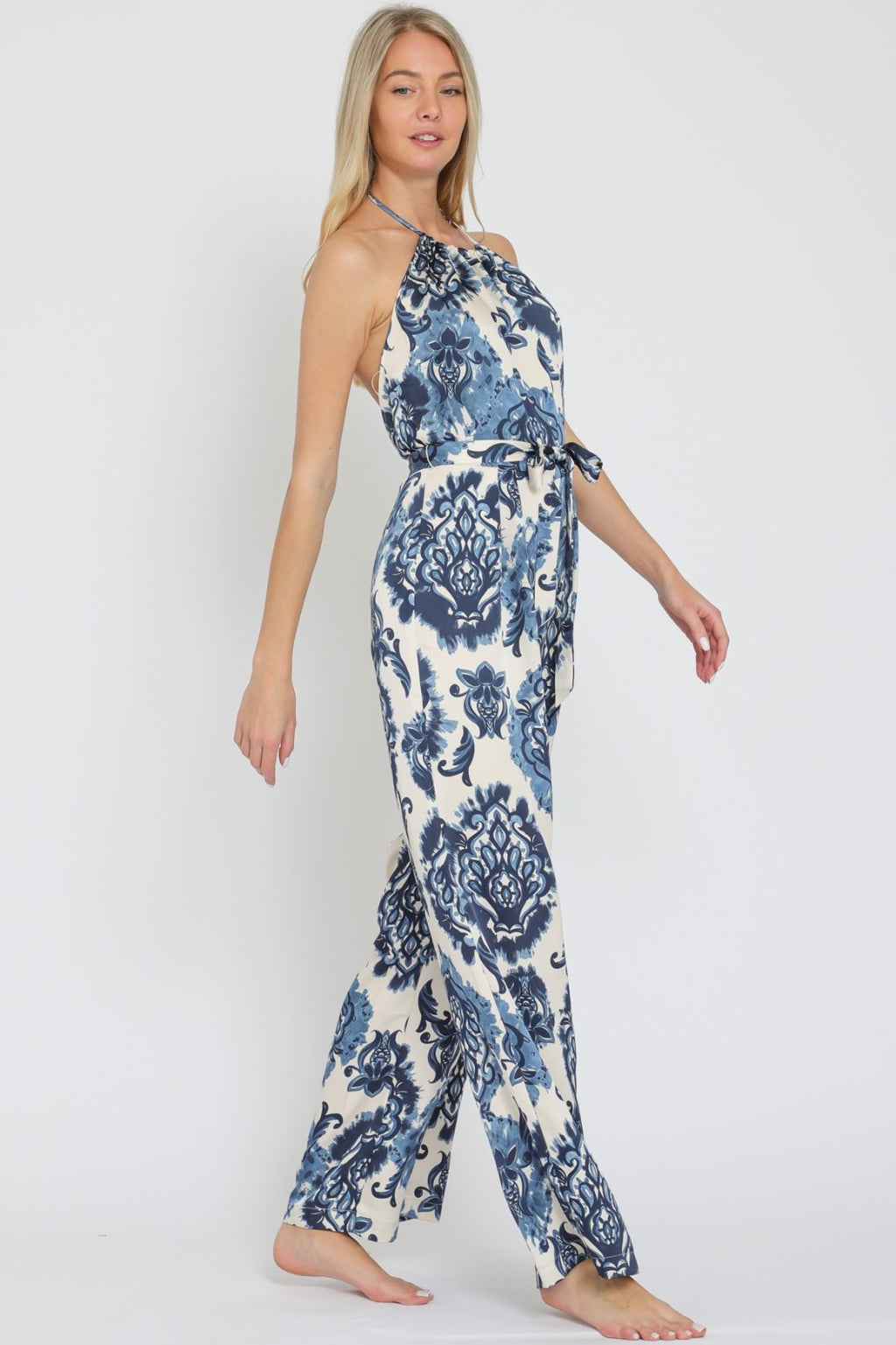 Lorna Jumpsuit from Raggdoll Boutique in trendy coastal style, perfect for summer outfits Texas and vacation wardrobe boutique.