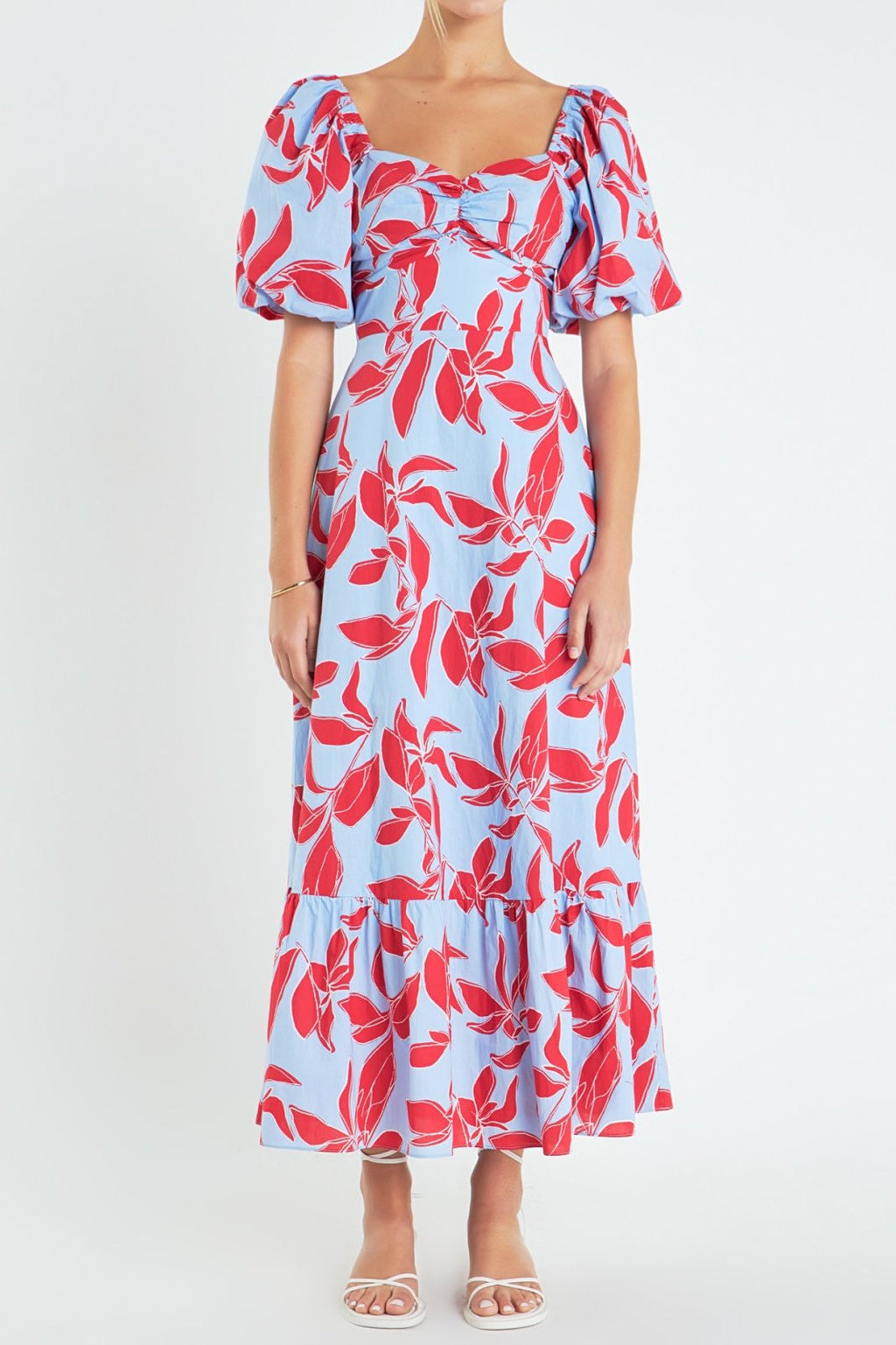 Bright floral Perfect Brunch Dress for coastal boutique clothing, ideal for beach outings and tropical vacations.