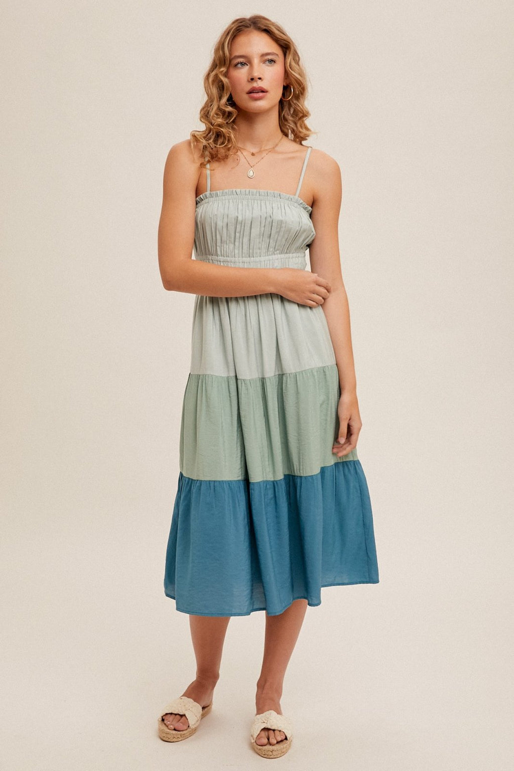 Darla Dress from Raggdoll Boutique featuring coastal style with soft colors, perfect for summer outfits Texas.