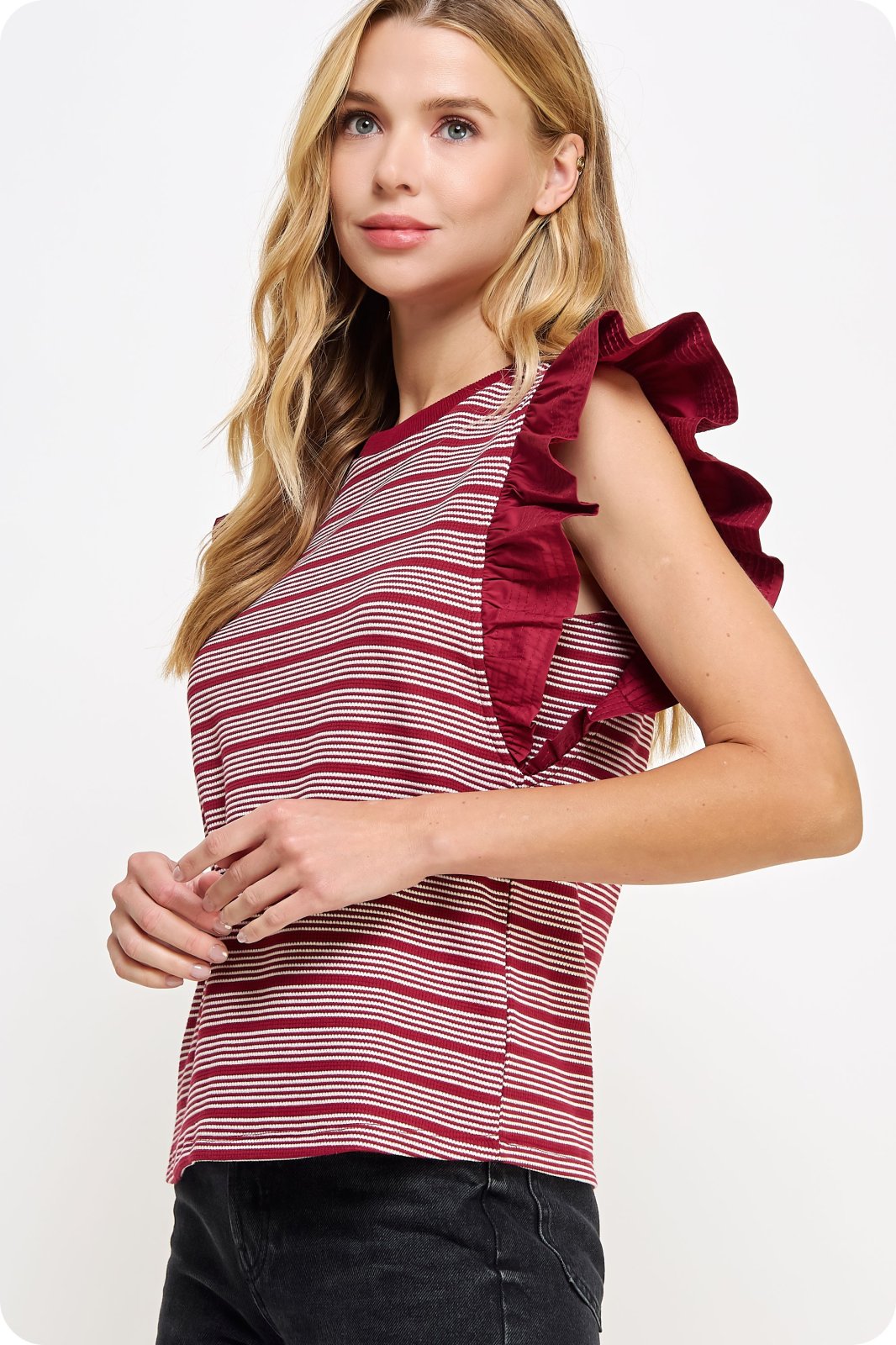 Jodi Top from Raggdoll Boutique, perfect for trendy coastal style and summer outfits Texas.