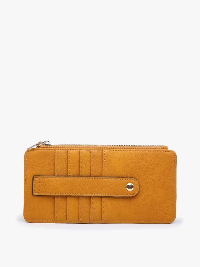 Saige Slim Card Holder Women's Wallet-Mustard