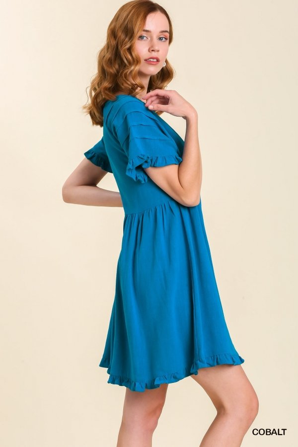MY FAVORITE BLUE DRESS from Raggdoll Boutique, showcasing trendy coastal style in vibrant cobalt blue.