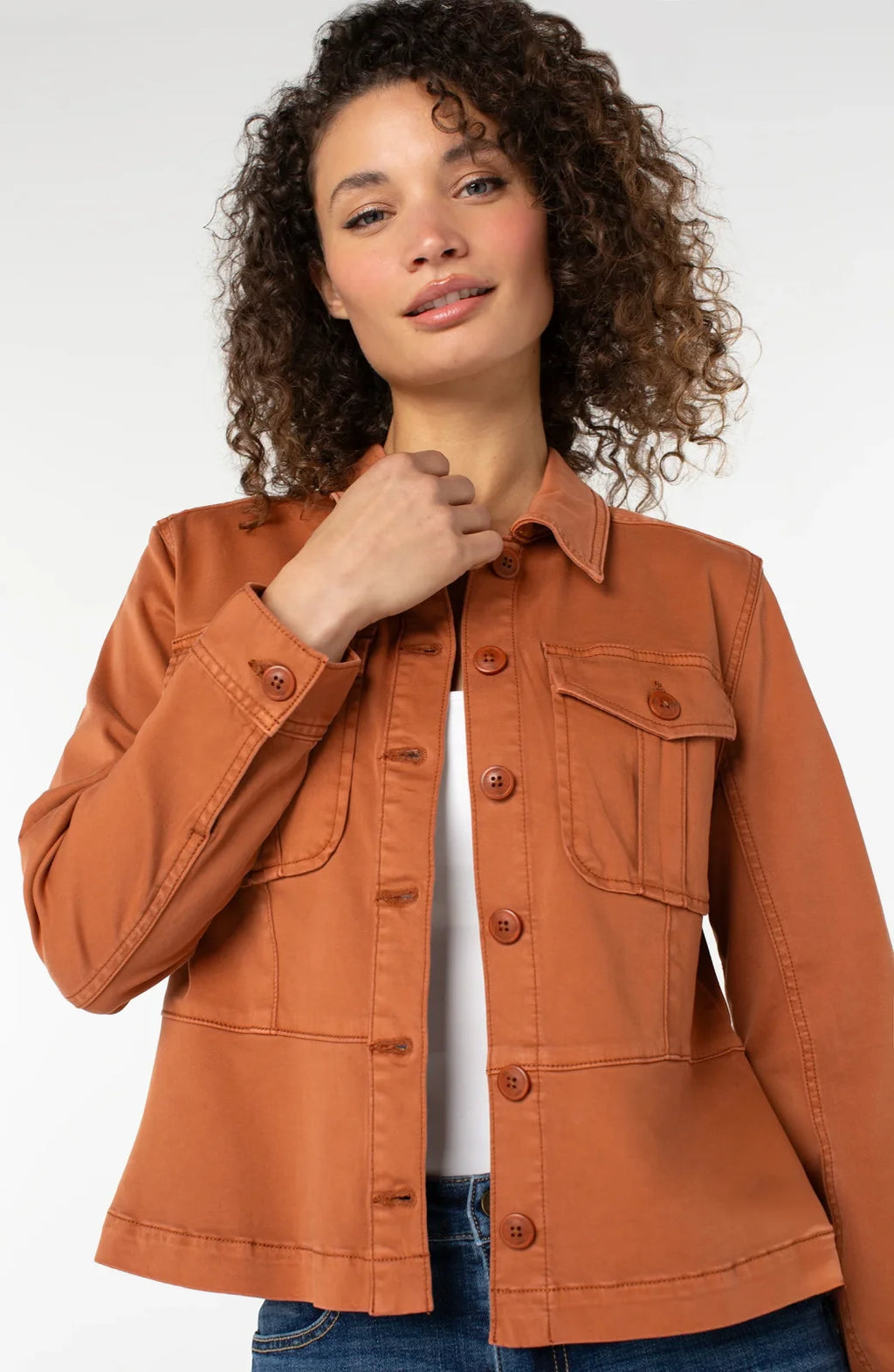 LP Ginger Peplum Trucker Jacket