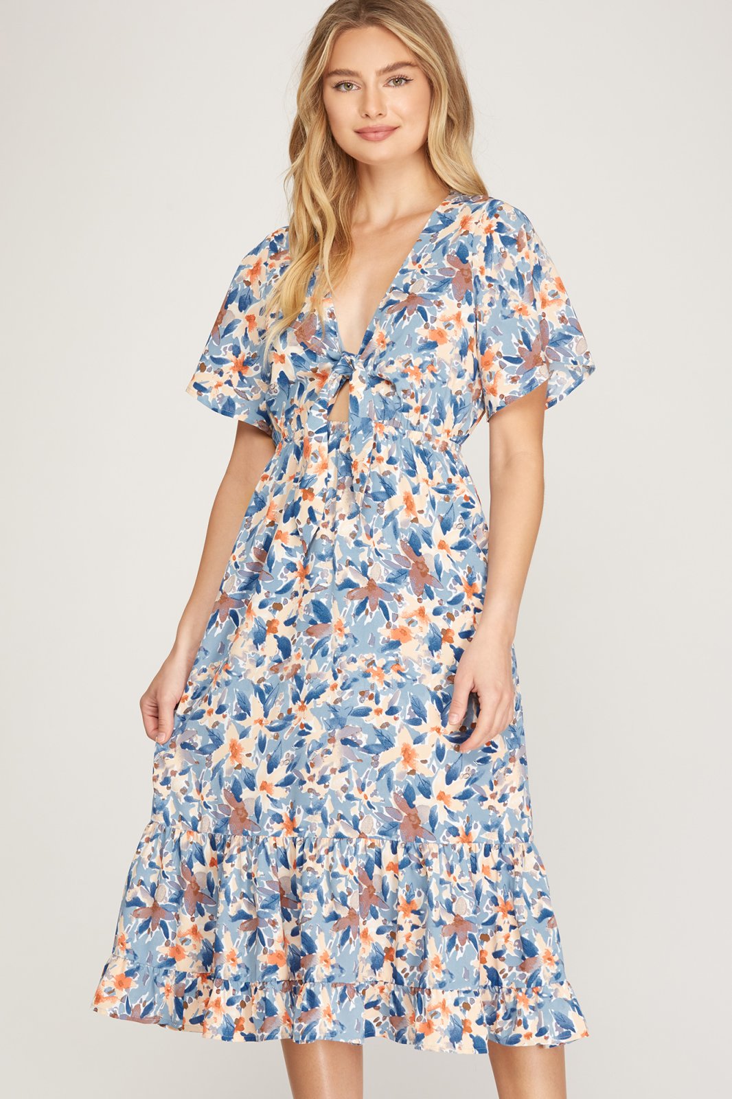 FLIRTY IN FLORAL DRESS from Raggdoll Boutique, perfect for summer outfits in Texas and coastal fashion.