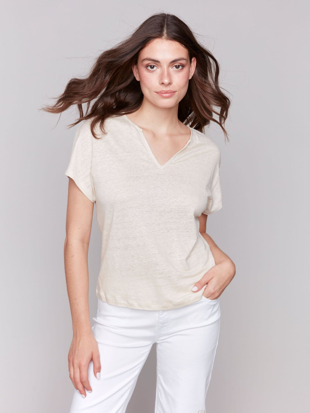 Champagne Gold Dolman Sleeve Top from Raggdoll Boutique, perfect for summer outfits in Port Aransas.
