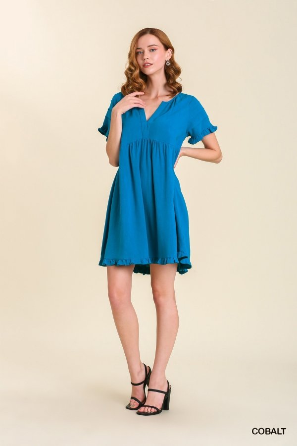 brandy melville blue plaid dress Sweetheart Active Dress main image 0