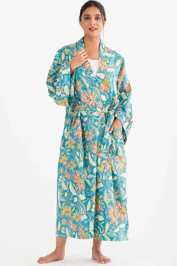 Lalita Block Print Kimono Robes
