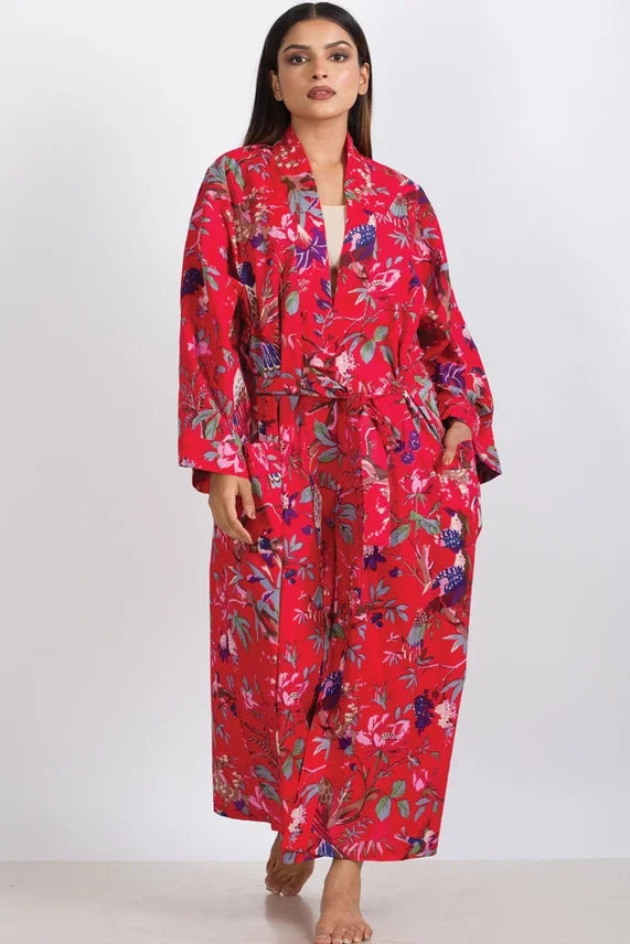 Rani Kimono Robe- Red