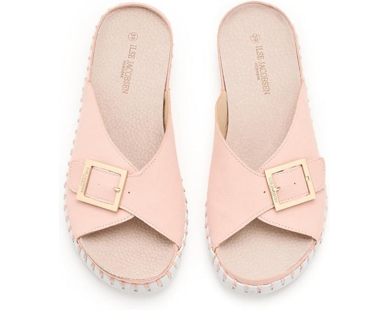 One-Buckle Sandal in Adobe Rose by Ilse Jacobsen 1035