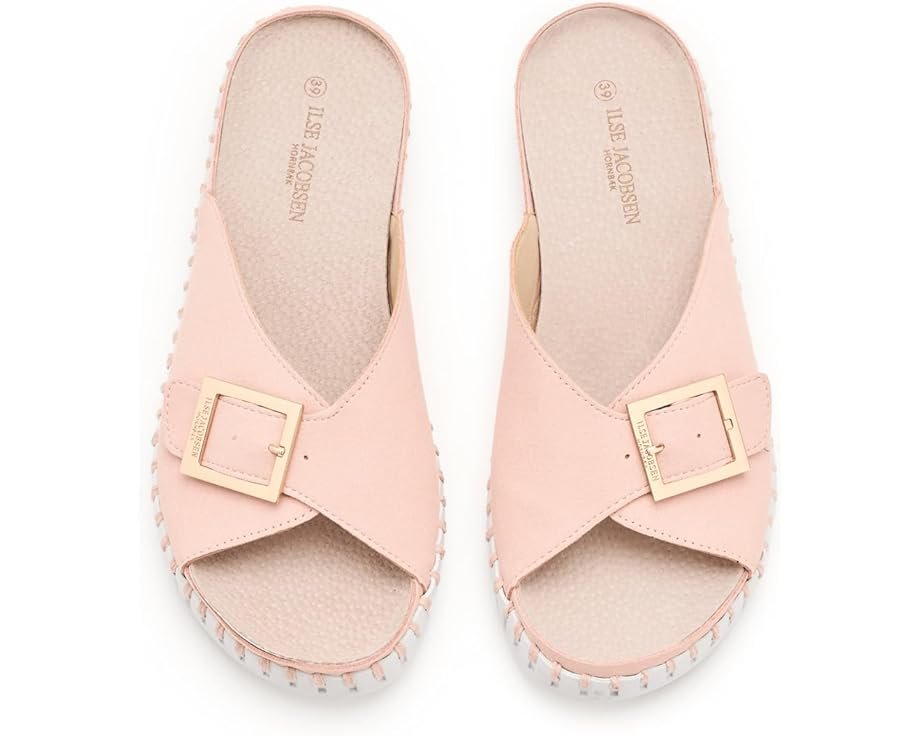 One-Buckle Sandal in Adobe Rose by Ilse Jacobsen 1035