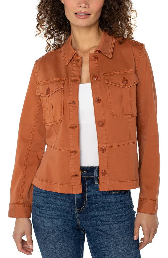 LP Ginger Peplum Trucker Jacket