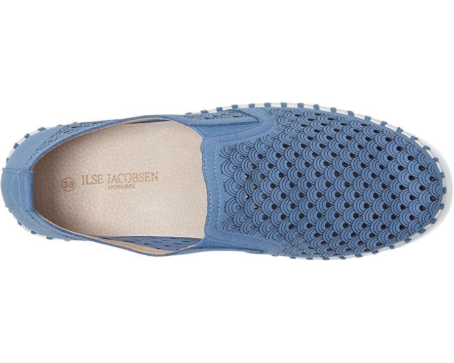 LIGHT REGATTA TULIPS by ILSE JACOBSEN  141 top view, trendy coastal style platform sneakers for women.
