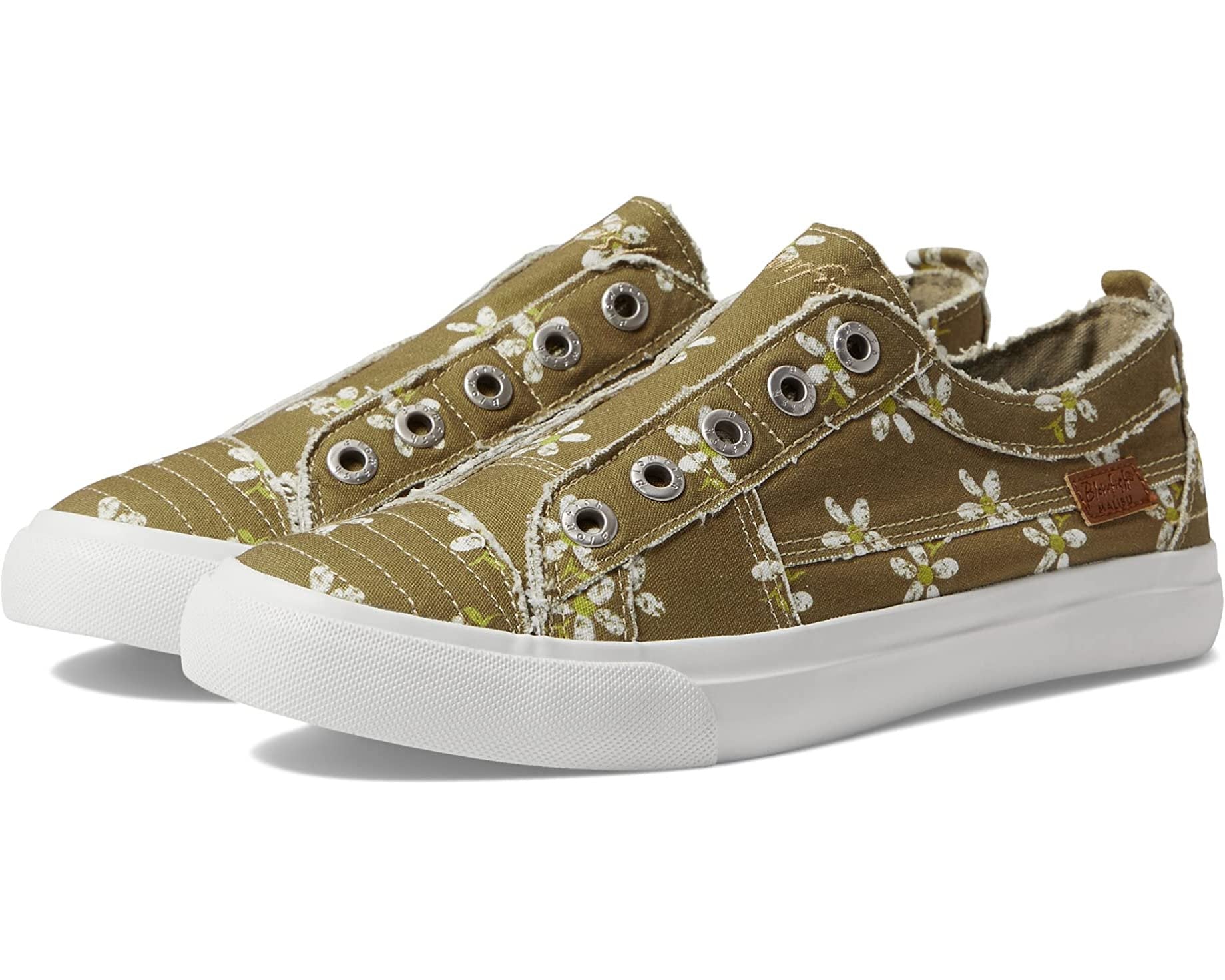 OLIVE DAISY PLAY BLOWFISH SNEAKER from Raggdoll Boutique featuring trendy floral design for summer outfits