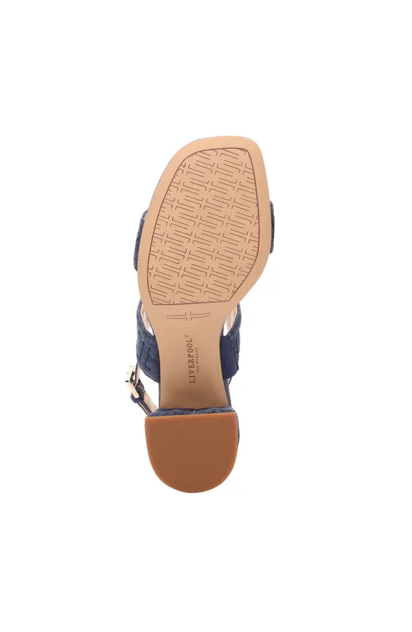 Liverpool Lakewood in Indigo shoe bottom view, trendy coastal style from Raggdoll Boutique.