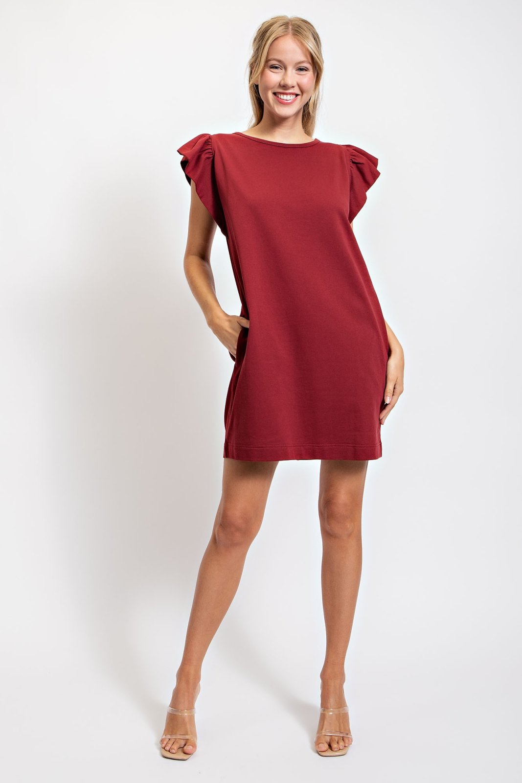 WE LOVE WINE DRESS from Raggdoll Boutique, trendy coastal style dress for women's summer outfits Texas.