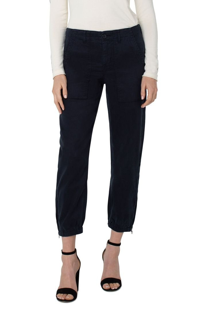 CARBON CLUE UTILITY PANTS from Raggdoll Boutique, trendy coastal style in Port Aransas women's clothing.