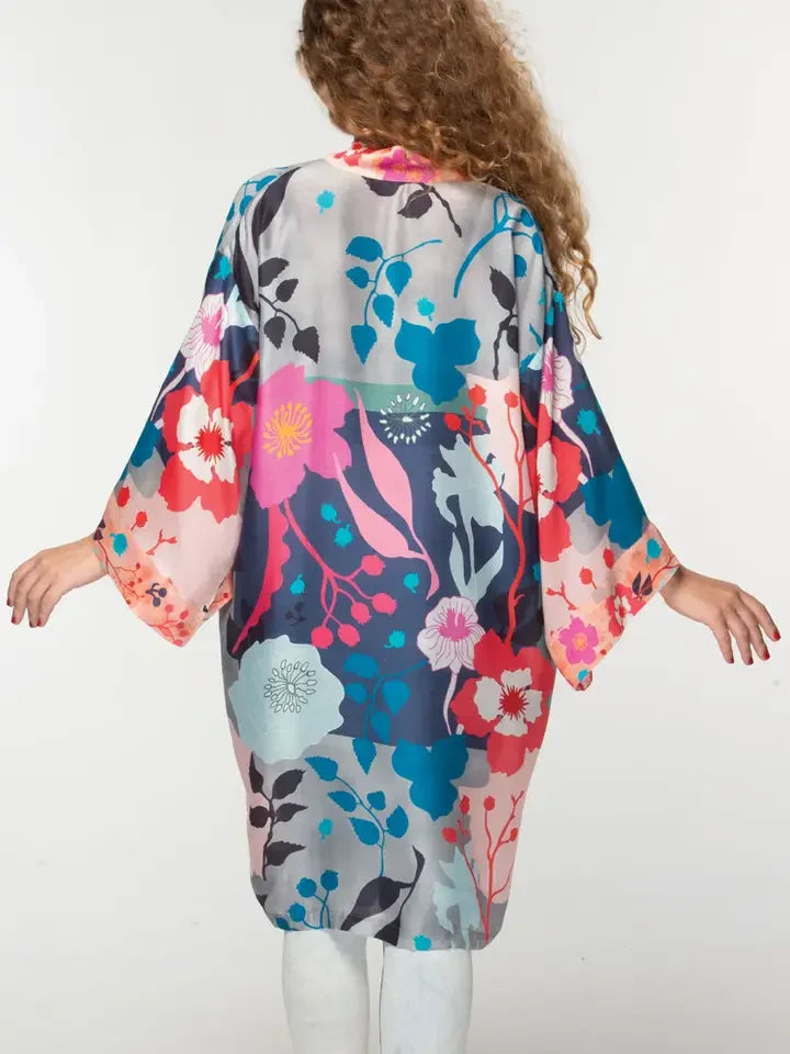 Malini Cupro Kimonos- Silver