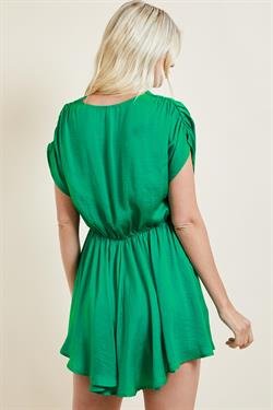 KELLY GREEN ROMPER from Raggdoll Boutique, perfect for summer outfits Texas and trendy coastal style.
