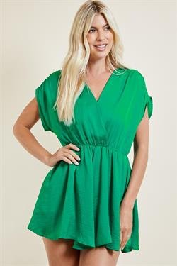 KELLY GREEN ROMPER from Raggdoll Boutique, trendy coastal style for summer outfits Texas, perfect vacation wardrobe.