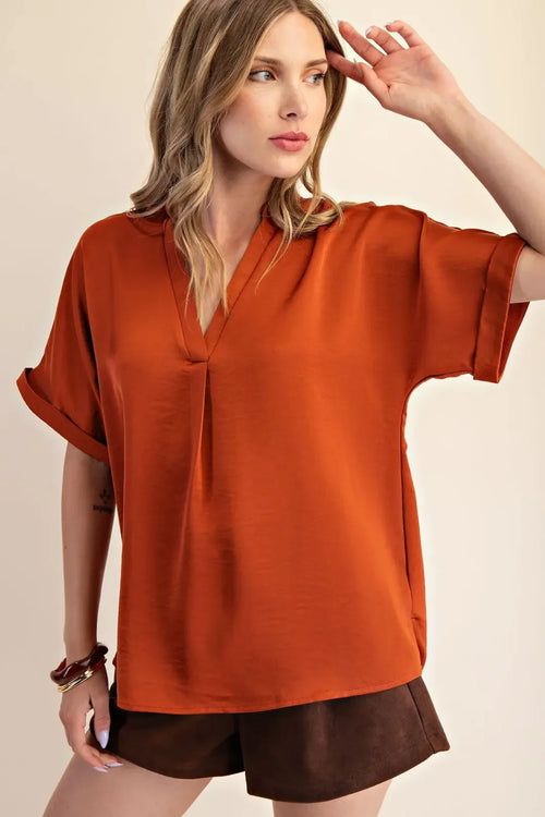 Carlie Top in Rust
