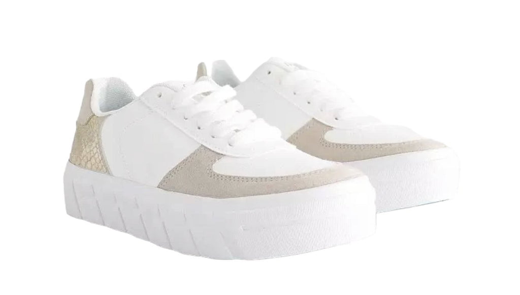 BLOWFISH SIDE-OUT SNEAKER WITH GOLD CROC DETAIL at Raggdoll Boutique in Port Aransas for trendy coastal style.